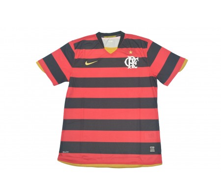 Flamengo 07/08 Home Black&Red Soccer Jersey